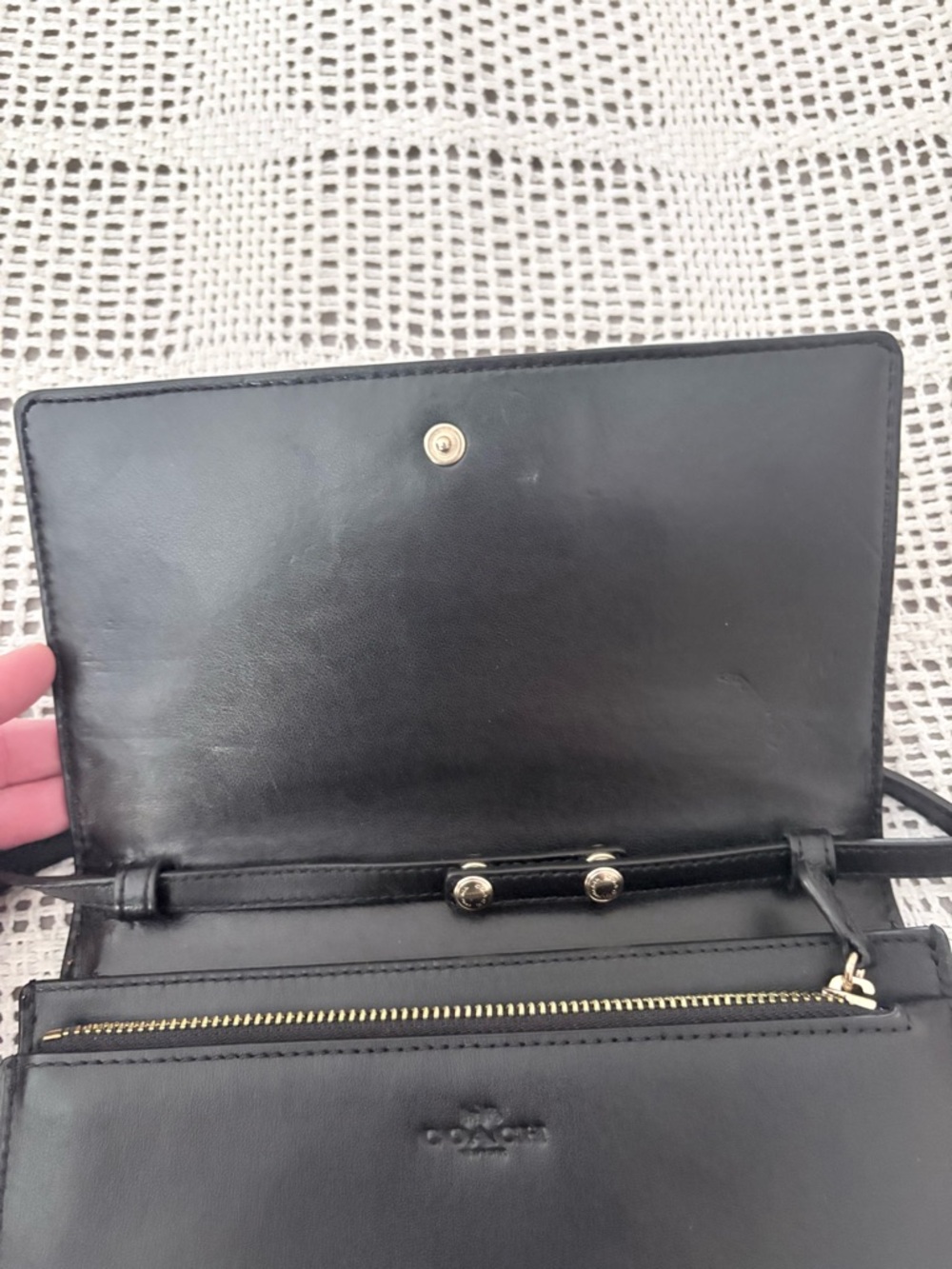 Coach Hayden Foldover Lizard Embossed
Crossbody Clutch - Picture 11 of 16